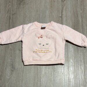 Charming Pink Bunny Kids Hoodie